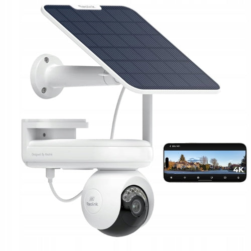 WIFI Wireless Rotating Camera with 6W Reolink PIRI Argus Altas 8MP Panel