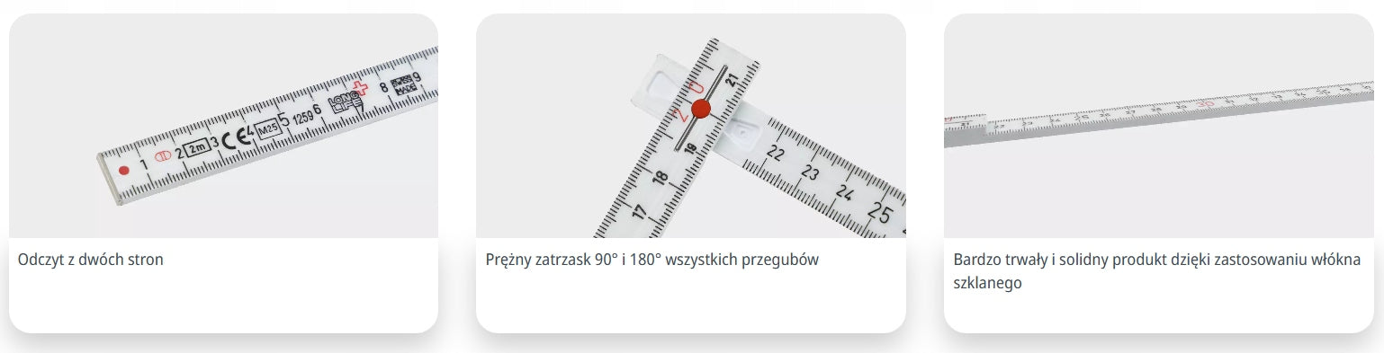 WIHA 37067 Meter Measure Folding Longlife+ Composite 2m Kind folding ruler