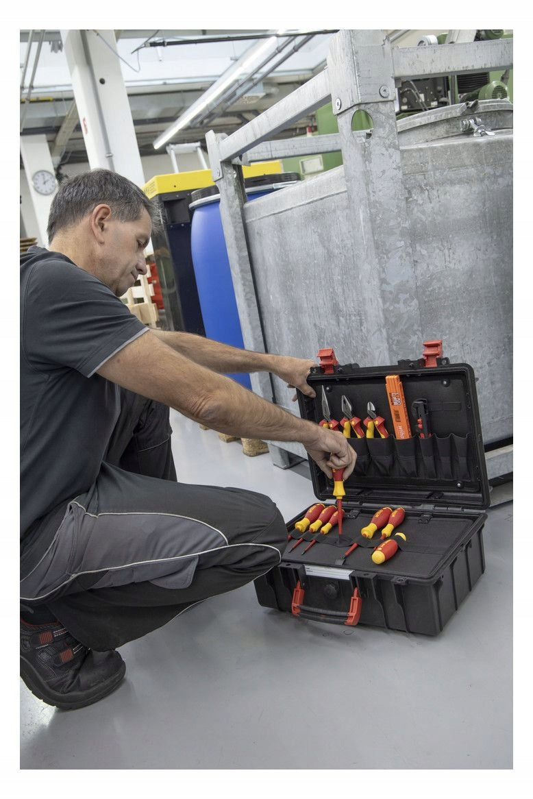 WIHA 45530 Electrician's Tool Case - Basic Set L (18-Piece) Brand Wiha