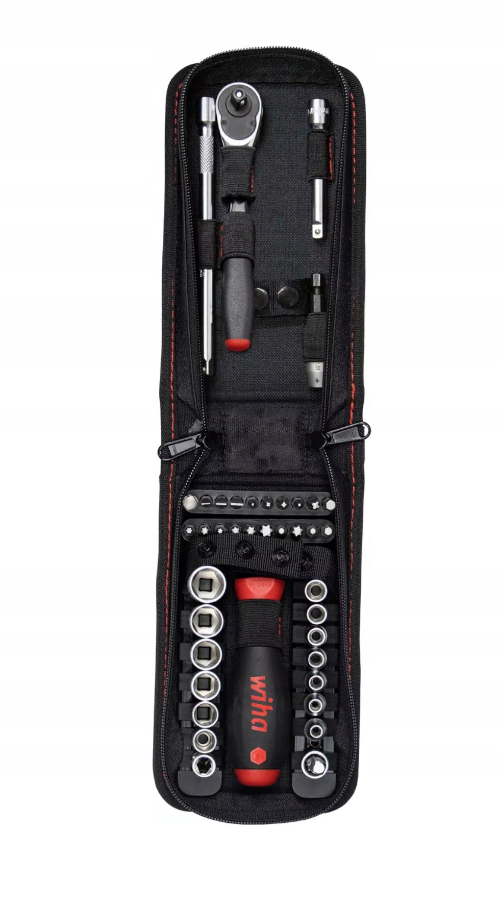 WIHA Socket wrench set 1/4" 40 pieces in pencil case 44684 Brand Wiha