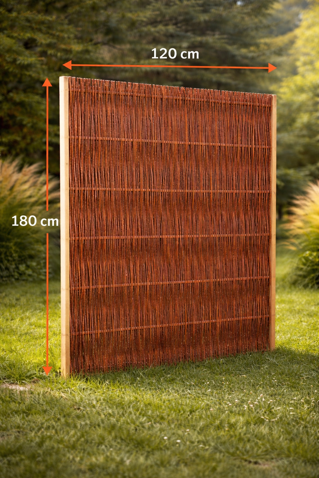 WIKLINOWY with frame 180 x 120 wicker mat Shape rectangular