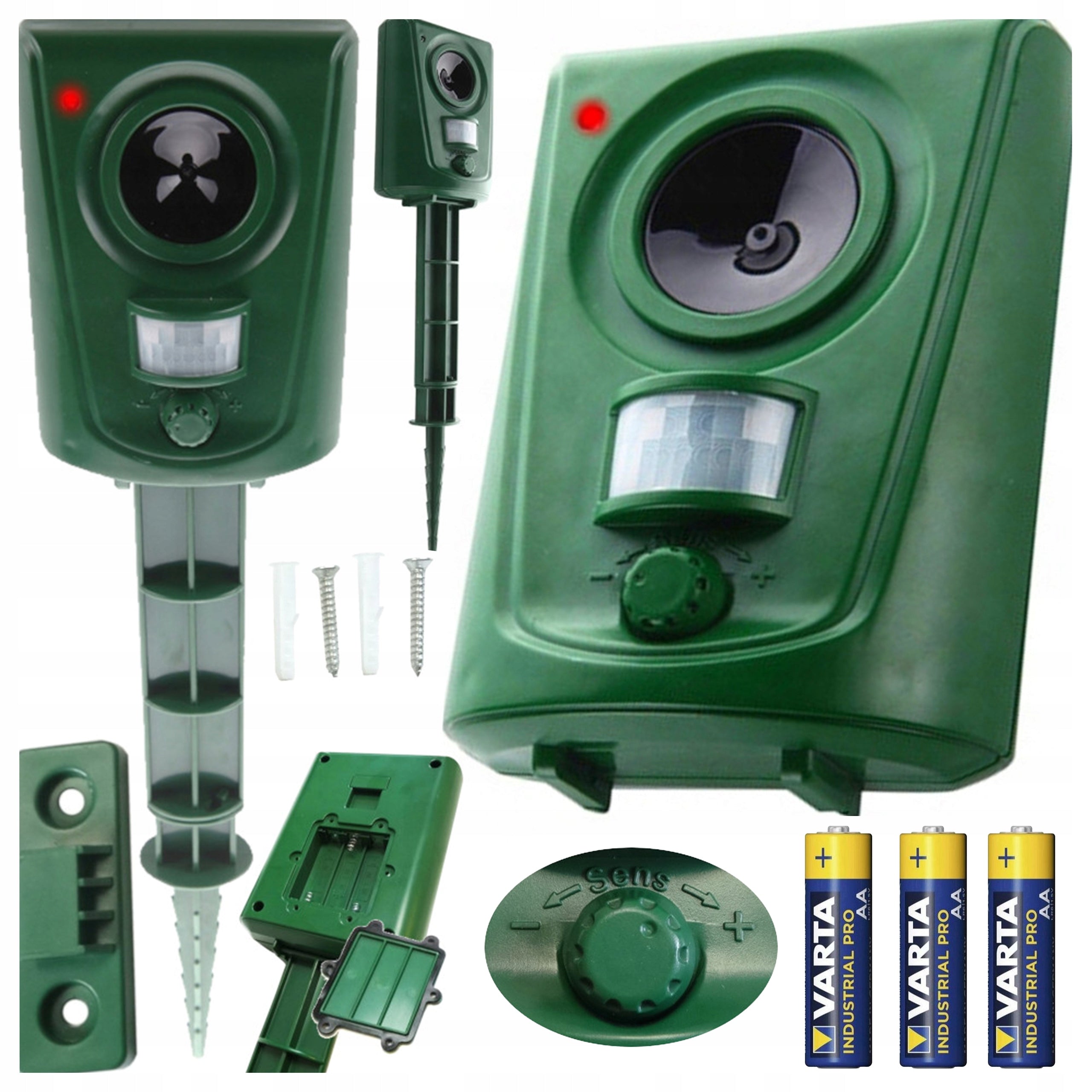 WILD BOAR ANIMAL REPELLENT DEER DOGS BIRDS CATS +MOVEMENT SENSOR +BATTERIES