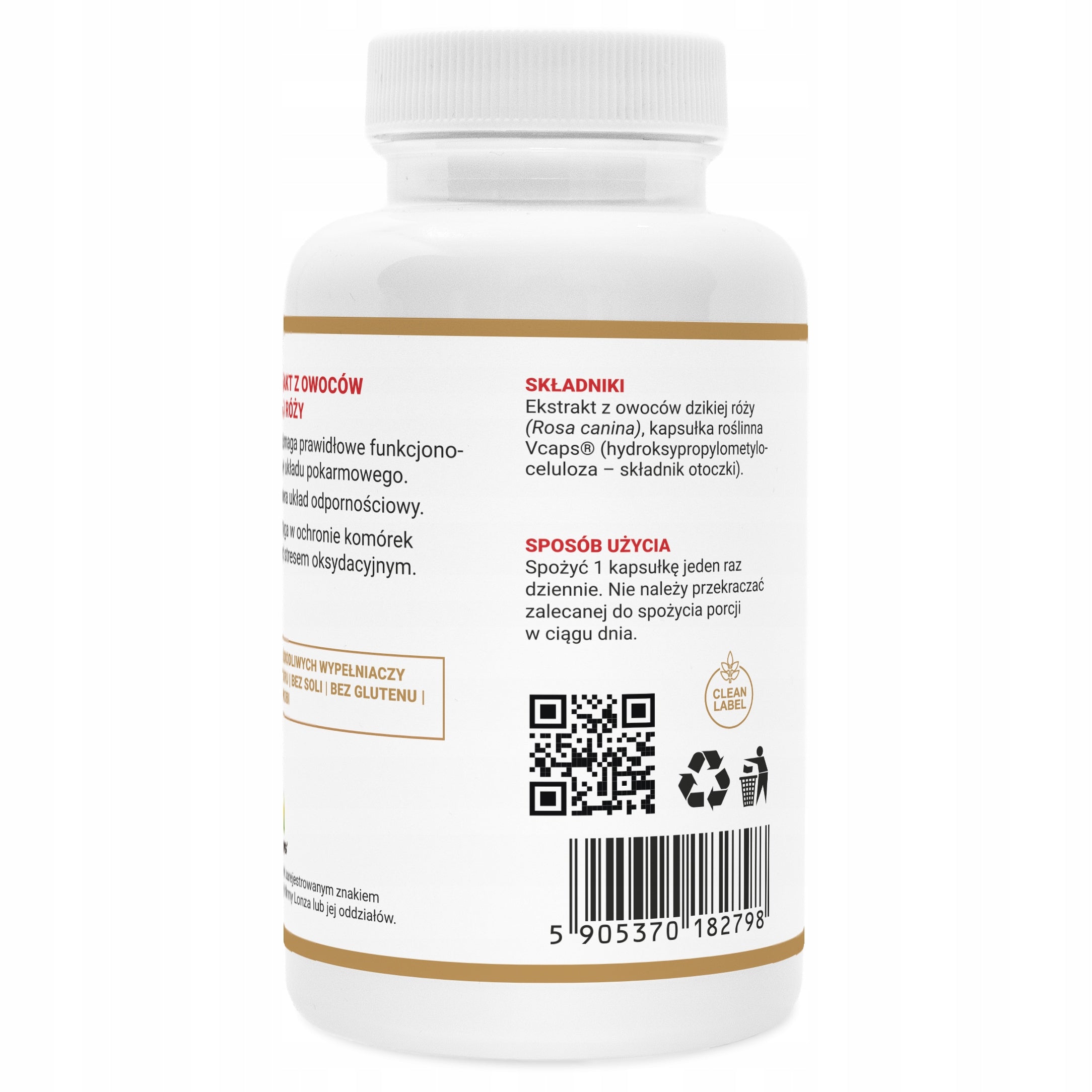 WILD ROSE 750 mg Vitamin C Resistance Carotenoid Skin Pressure 120 kap Brand Alto Pharma