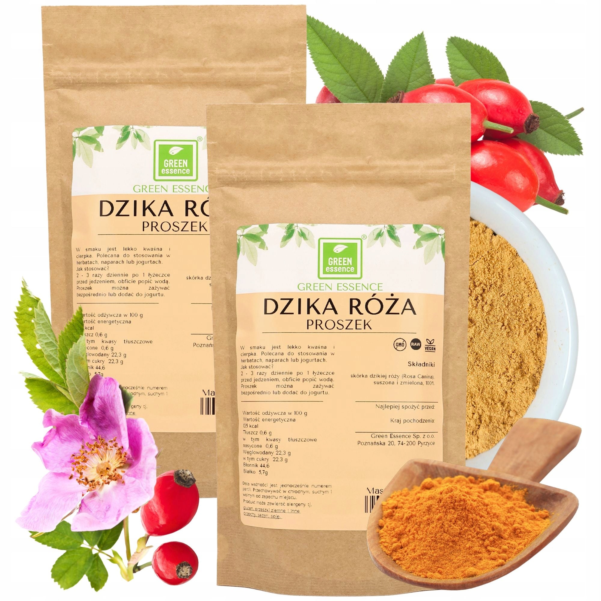 WILD ROSE PEEL GROUND 500g vitamin c natural powder
