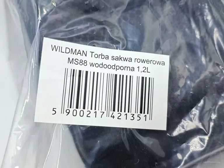 WILDMAN BICYCLE POUCH BAG MS88 WATERPROOF 1,2L Dominant material other