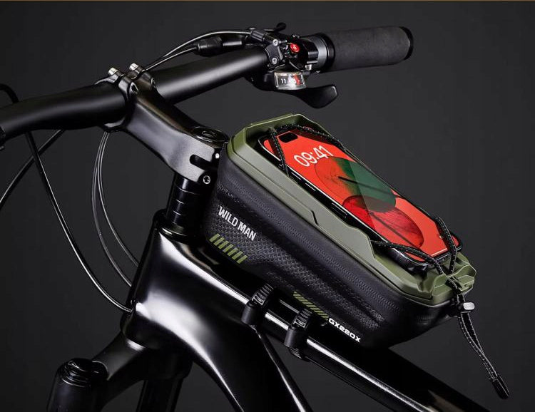 WILDMAN Bicycle Frame Pouch Phone Case Holder 1L Waterproof Hard Dominant material synthetic material