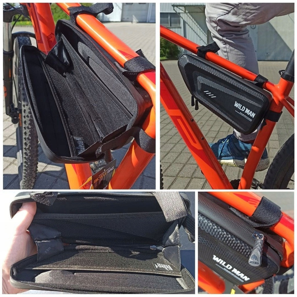 WILDMAN Bicycle Pouch WATERPROOF ROOMY Bag Manufacturer code 0795787711019