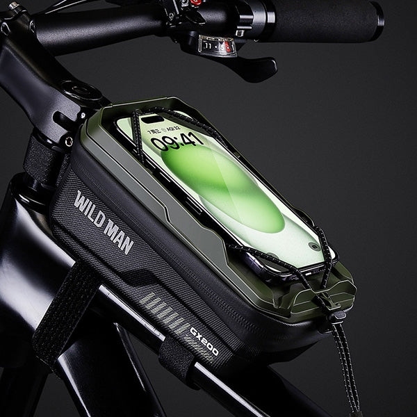 WILDMAN Bicycle frame pouch GX200bike holder green/green Brand Wild Man