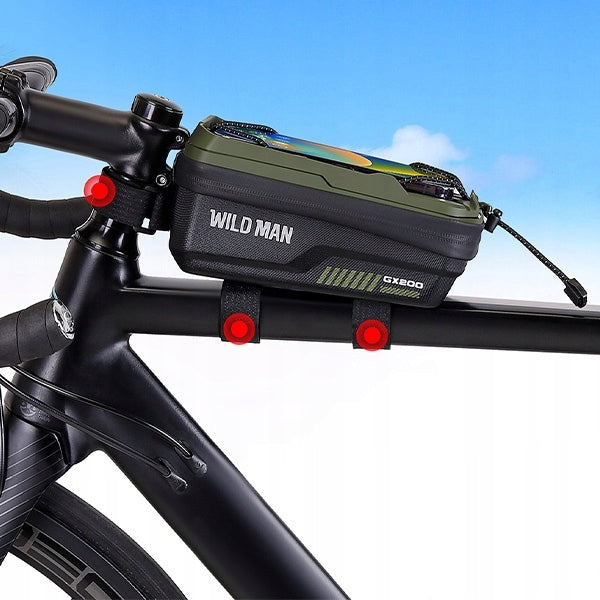 WILDMAN Bicycle frame pouch GX200bike holder green/green Product weight with unit packaging 0.15 kg