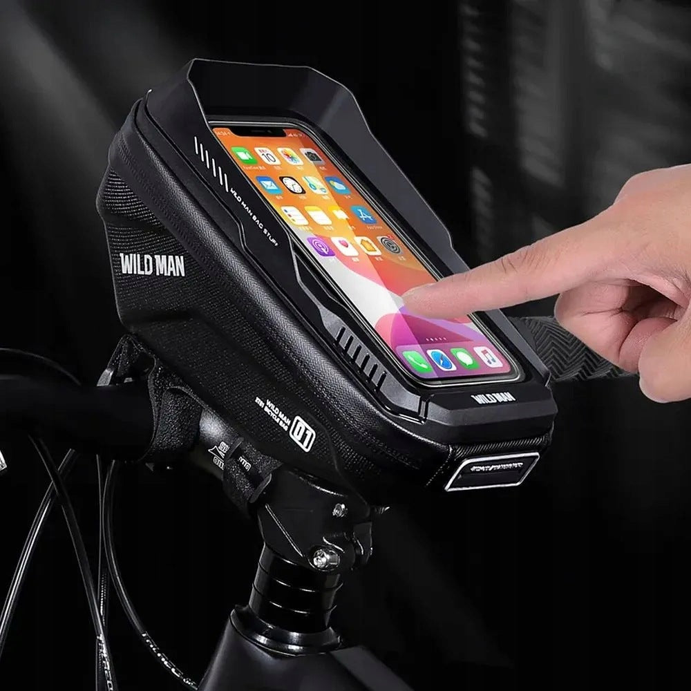 WILDMAN bicycle handlebar pouch with lock 1L (4" - 7") XT1 black Brand Wild Man