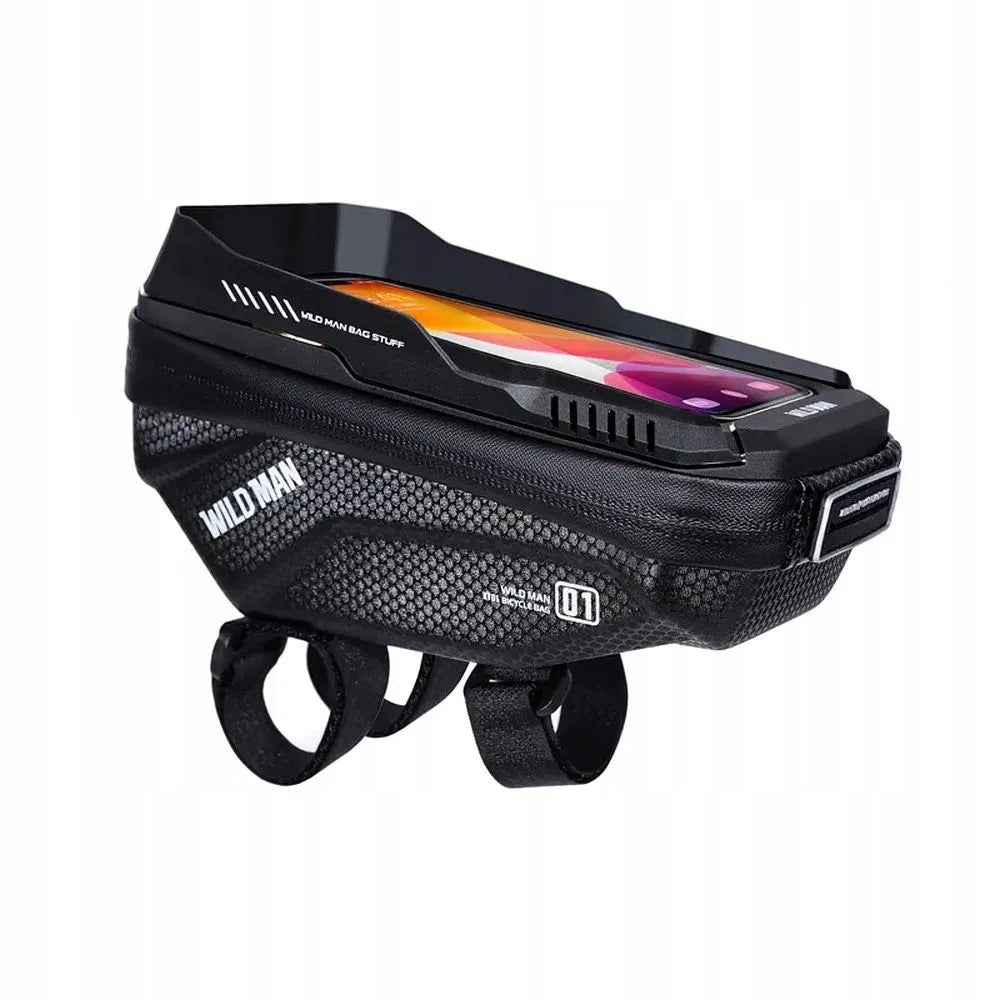 WILDMAN bicycle handlebar pouch with lock 1L (4" - 7") XT1 black