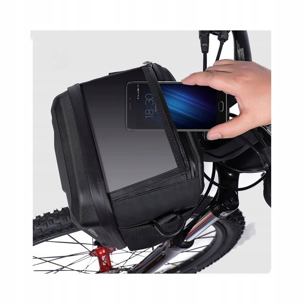 WILDMAN bicycle handlebar pouch with lock GS9 3L black Kind front