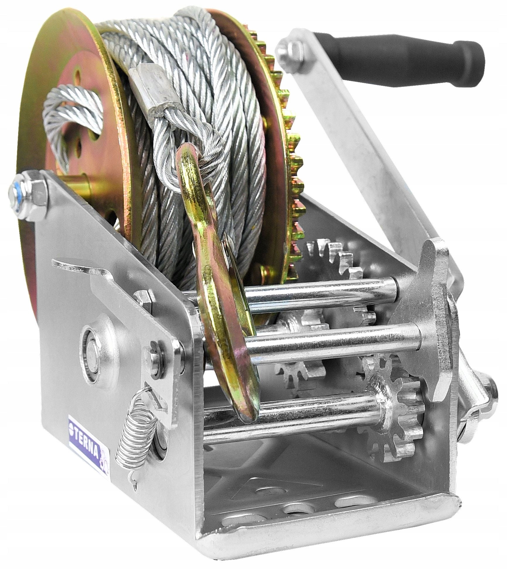 WINCH HAND CRANK ROPE WINCH 1588kg LEBIODKA COVER FREEBIE
