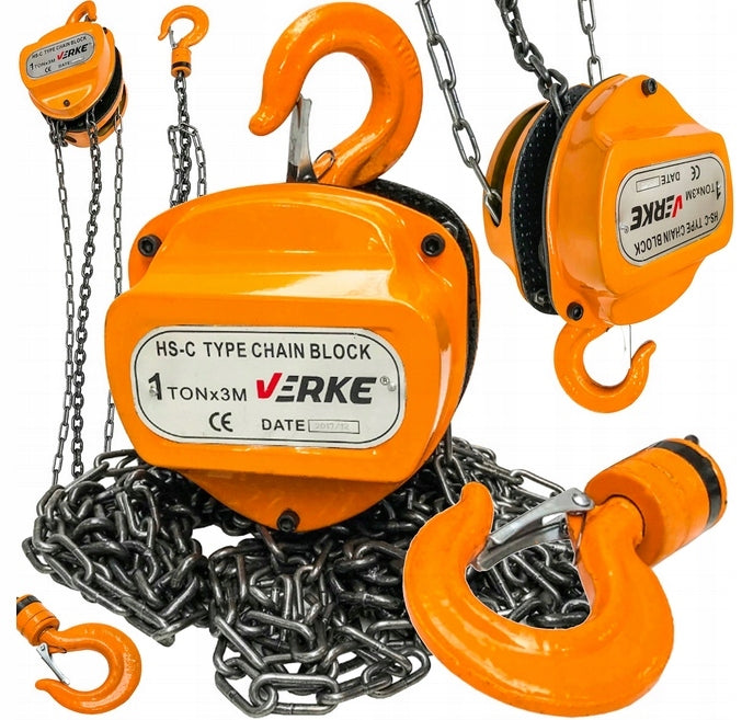 WINCH MOTOR HOIST CHAIN MANUAL HOIST 1T STRONG