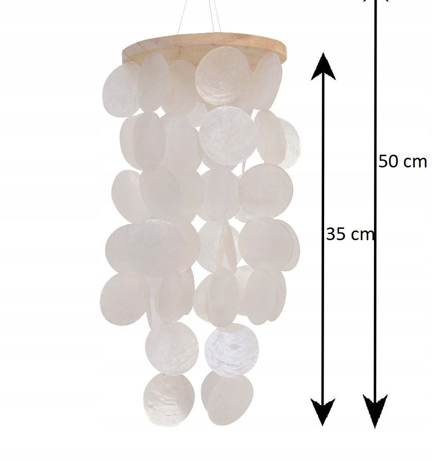 WIND CHIME with shells mother-of-pearl flakes h 35-50 cm