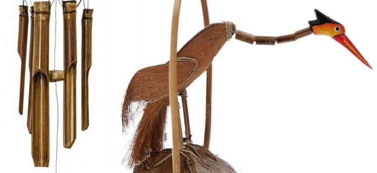 WIND GONG BAMBOO BIRD 110CM INDONESIA TERRACE GARDEN DECORATION Manufacturer no brand