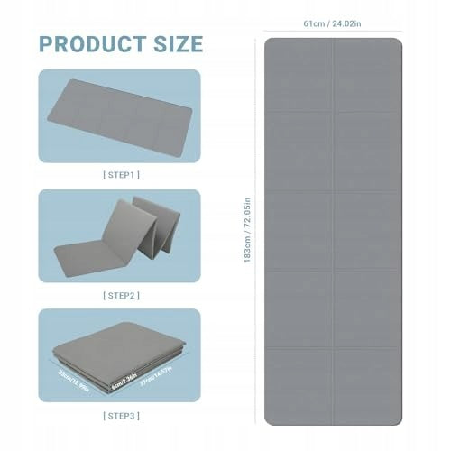 WINDFROMORT YOGA MAT - YOGA MAT - FOLDING MAT - GYM MAT Brand Sport