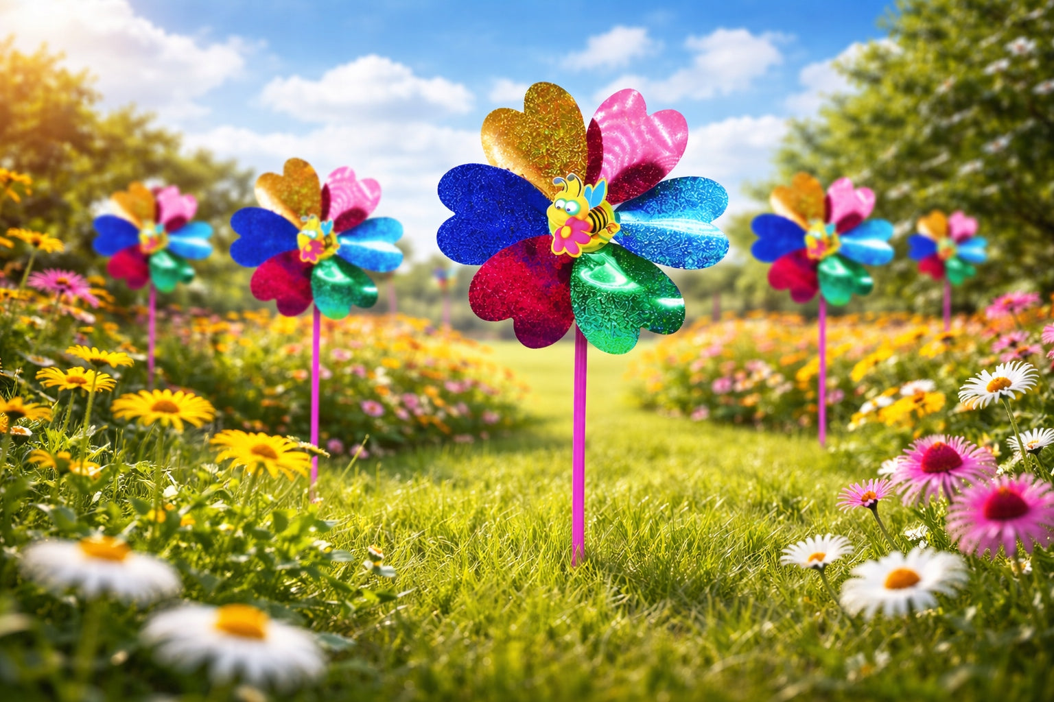 WINDMILL 29CM GARDEN HOLOGRAPHIC FOR BIKE STROLLER BALCONY GARDEN EAN (GTIN) 5904326449718