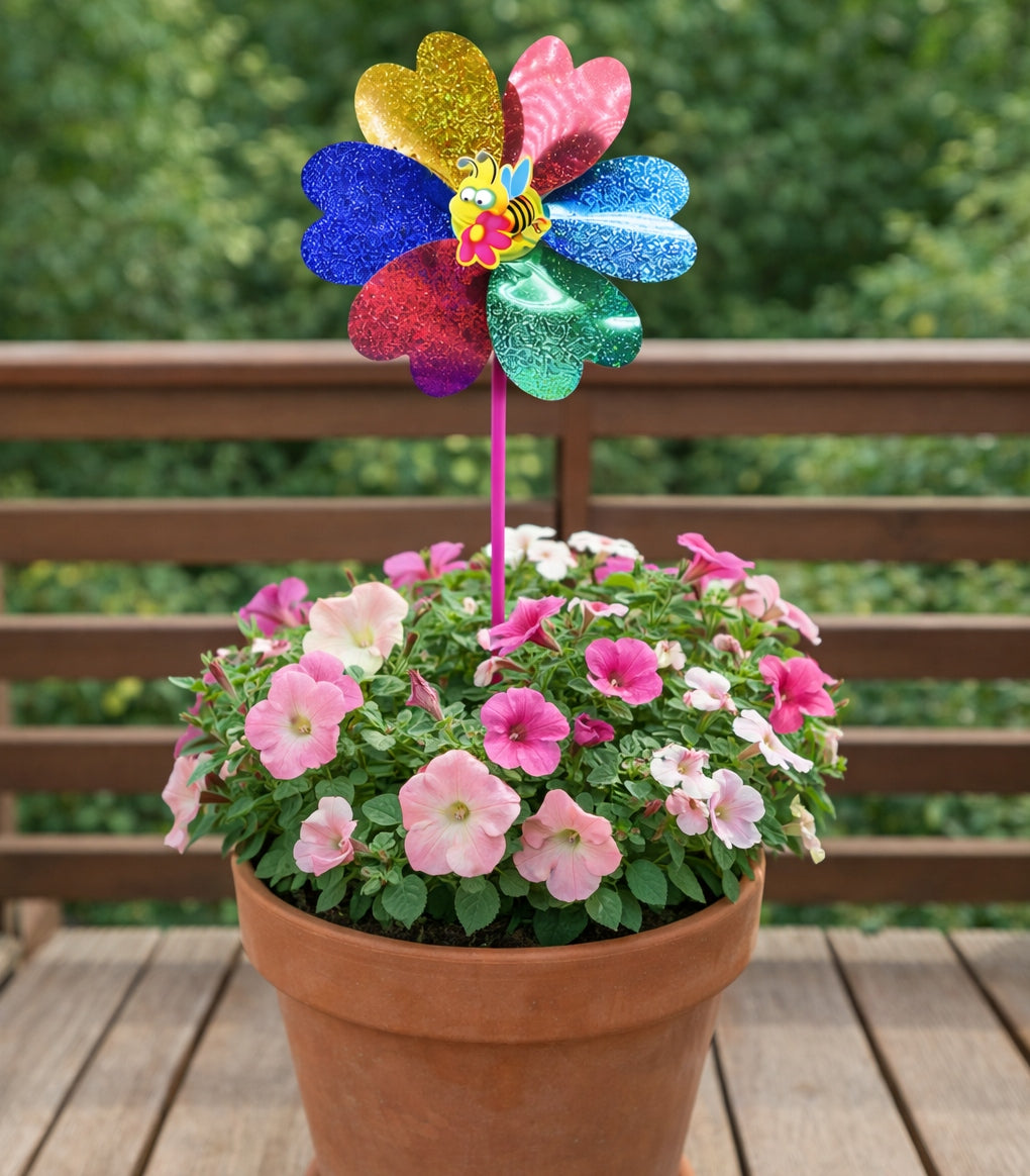 WINDMILL 29CM GARDEN HOLOGRAPHIC FOR BIKE STROLLER BALCONY GARDEN Manufacturer code 9718
