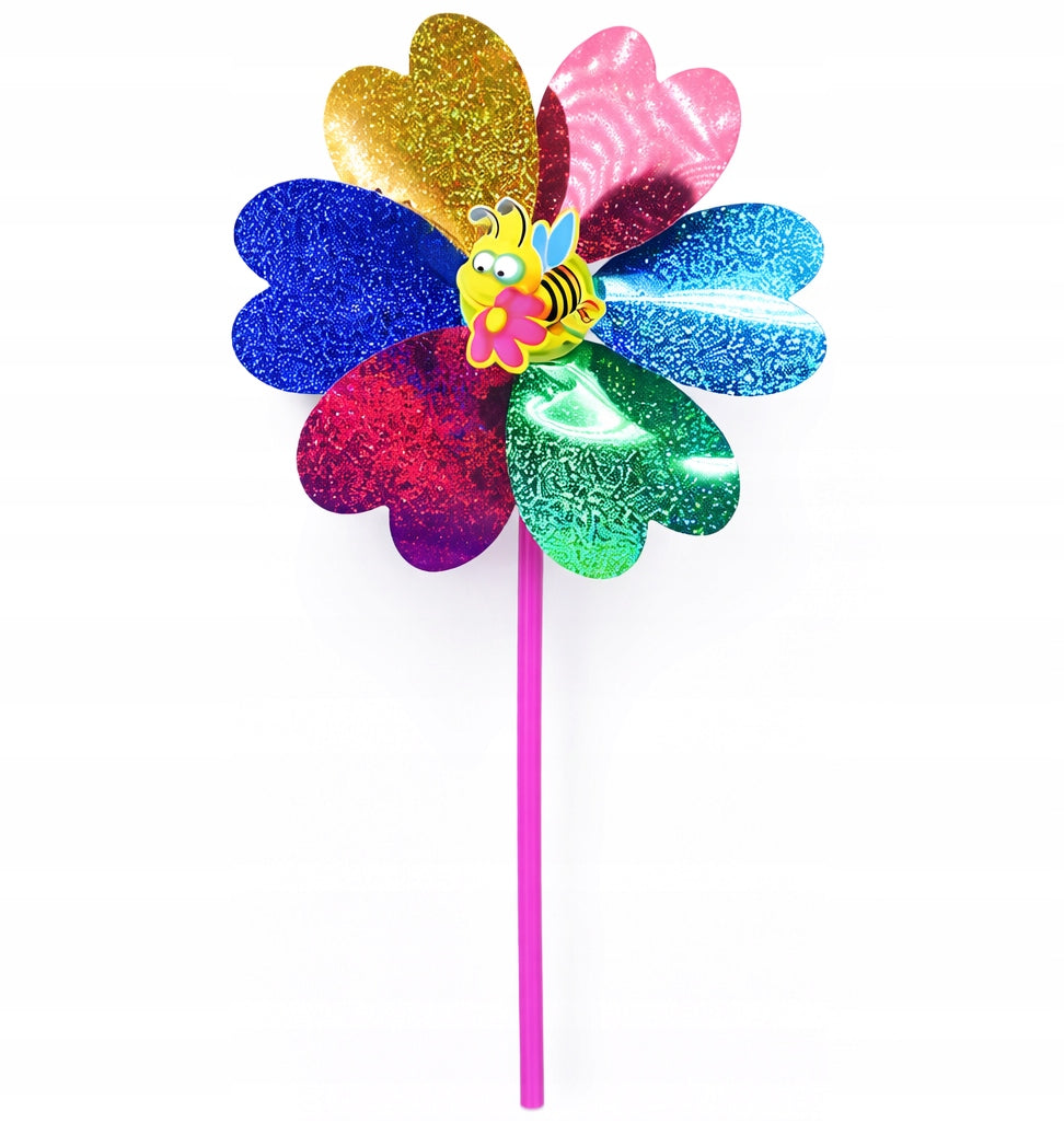 WINDMILL 29CM GARDEN HOLOGRAPHIC FOR BIKE STROLLER BALCONY GARDEN Manufacturer no brand