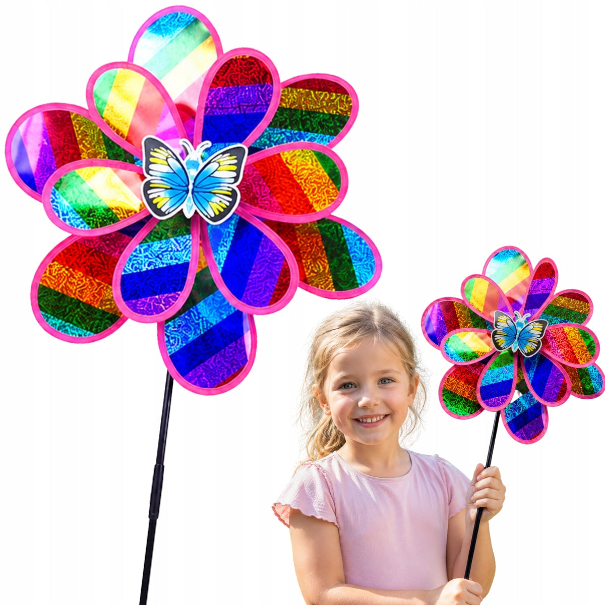 WINDMILL LARGE XXL 53CM GARDEN FOR BALCONY FOR GARDEN COLORFUL