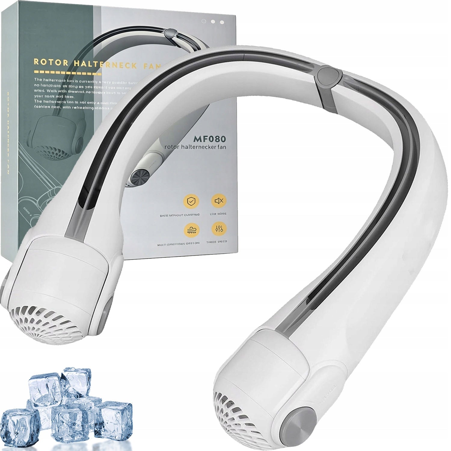 WINDMILL NECK FAN NECK USB-C PORTABLE 3 MODES 2400mAh Quiet