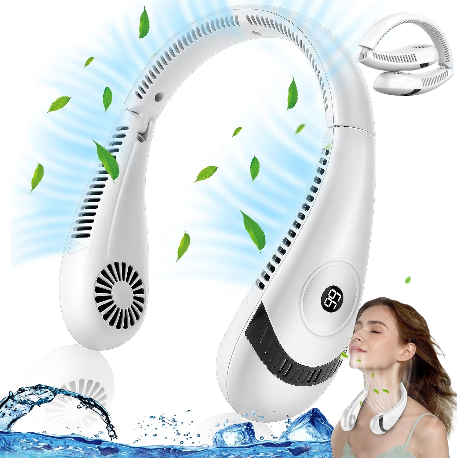 WINDMILL NECK FAN NECK USB-C PORTABLE 3 MODES 5000mAh