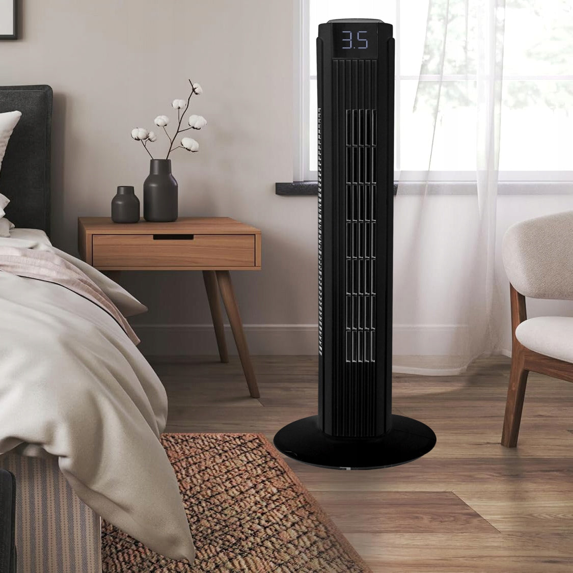 WINDMILL STANDING FLOOR COLUMN FAN QUIET REMOTE CONTROL 12M Fan type column