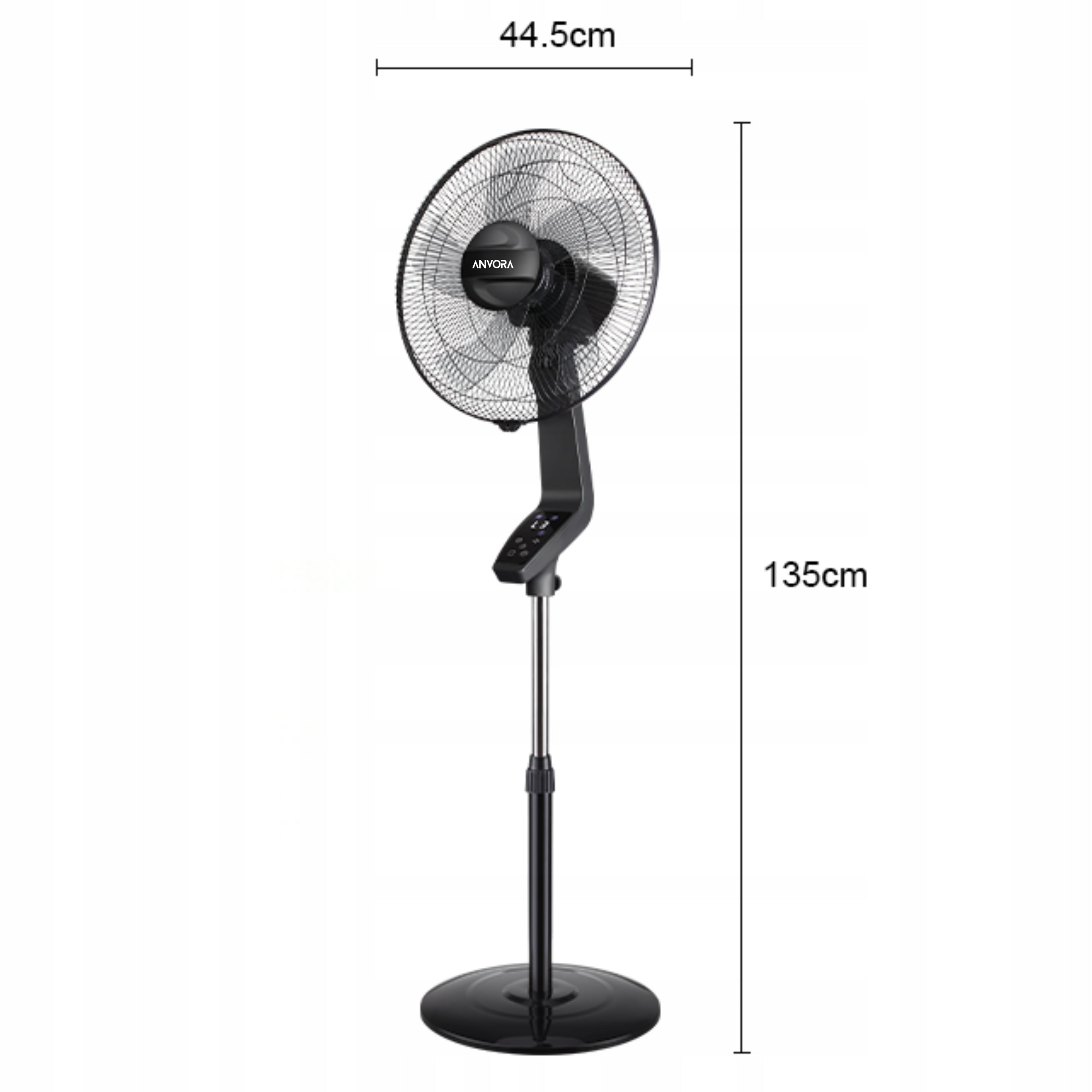 WINDMILL STANDING FLOOR FAN POWERFUL QUIET HOUSEHOLD CIRCULATOR BLACK Fan type floor