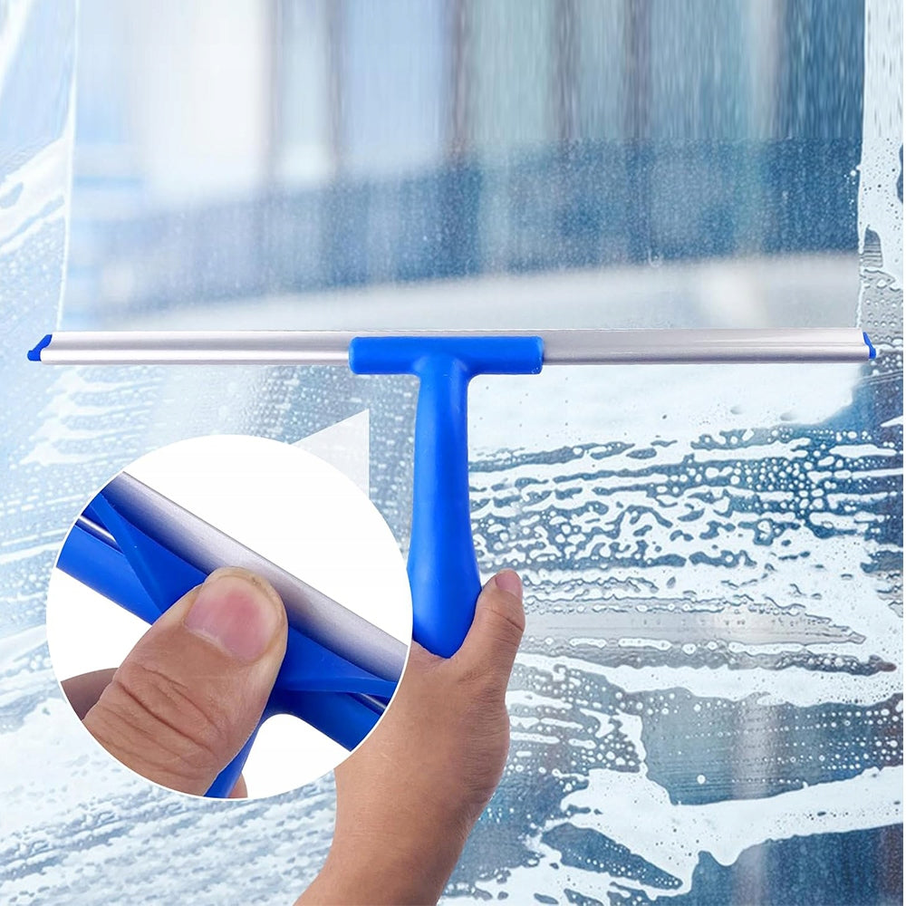 WINDOW CLEANING KIT 120CM SCRAPER HANDLE 35CM MICROFIBER BRUSH Brand no brand