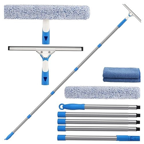 WINDOW CLEANING KIT PROFESSIONAL SILICONE SQUEEGEE EXTENSION