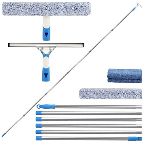 WINDOW CLEANING KIT TELESCOPIC EXTENSION 465CM PROFESSIONAL