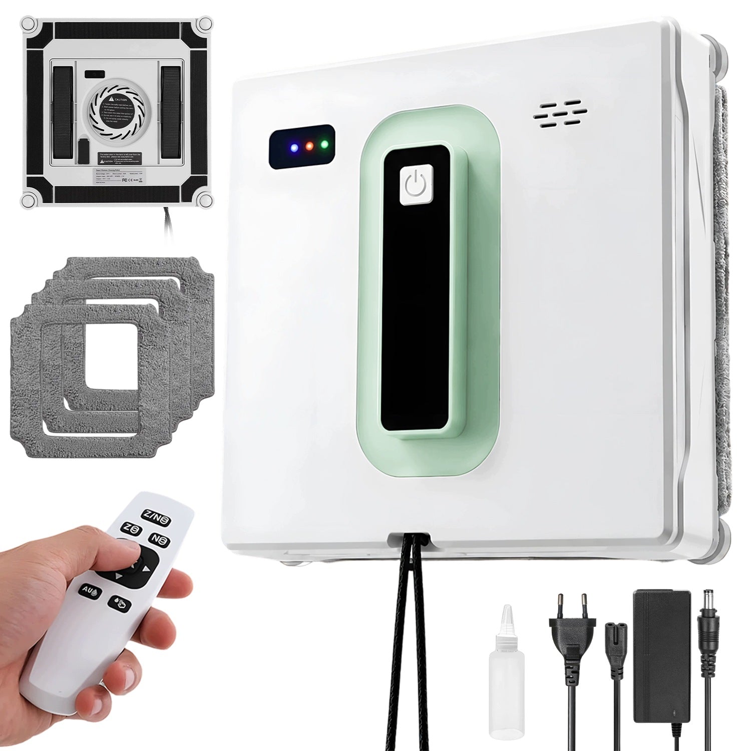 WINDOW CLEANING ROBOT 2500PA 500MAH 2 MODES WITH REMOTE CONTROL WHITE