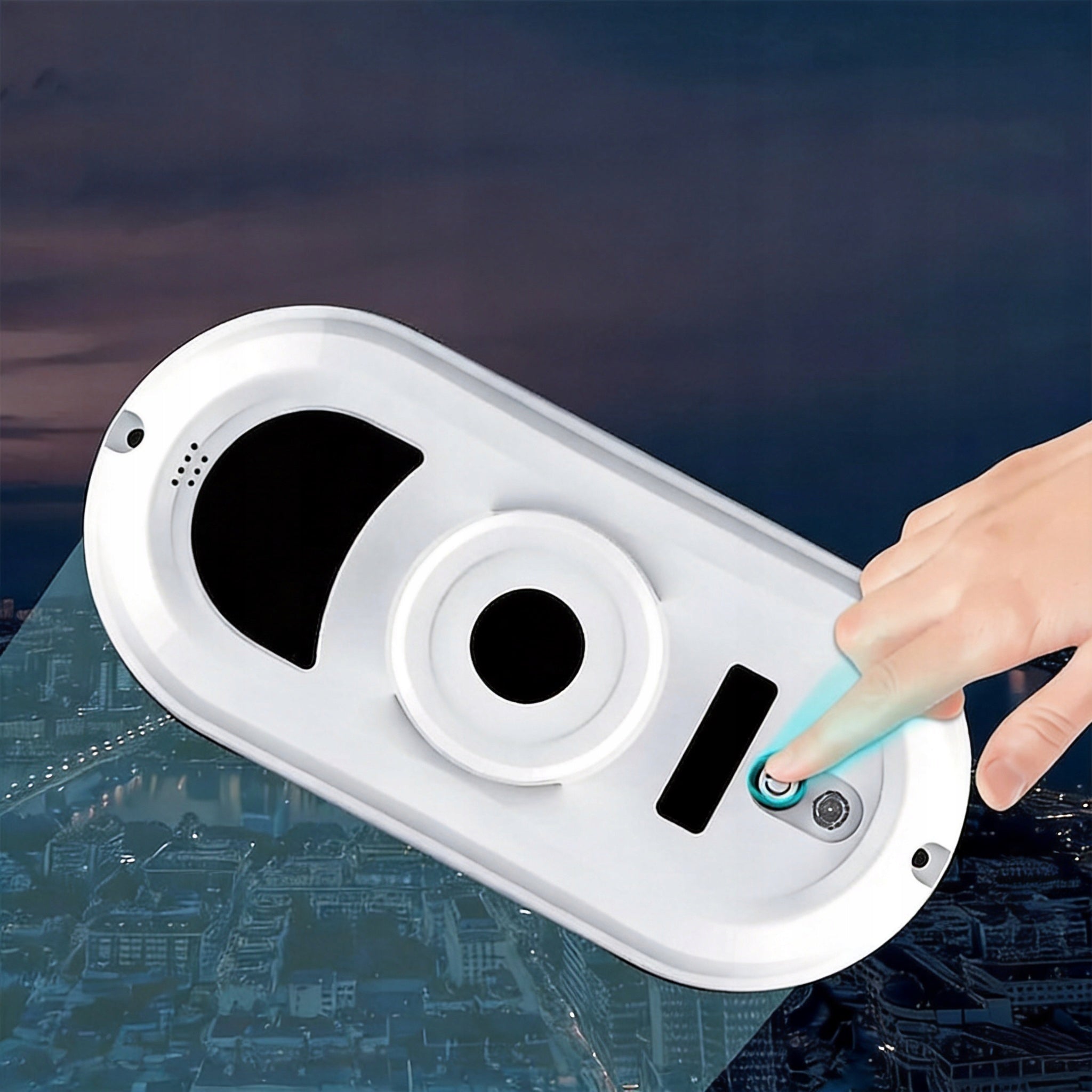 WINDOW CLEANING ROBOT 2800PA SET OF 10 CLOTHS WASHER FOR POLLEN AND DUST WHITE Packaging status original