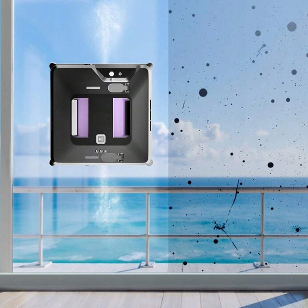 WINDOW CLEANING ROBOT 3000PA 72W 3 MODES 18 MICRON EDGE SENSOR Dominant color black