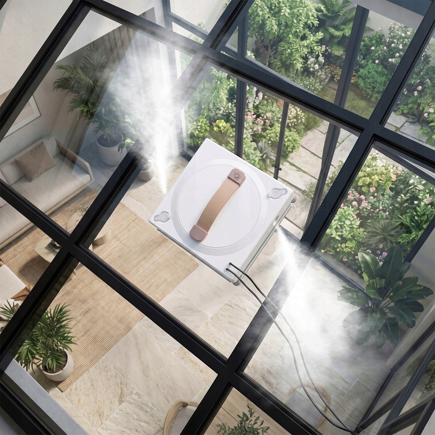 WINDOW CLEANING ROBOT 5000PA CLEANING ROBOT CLEANING WASHER Dominant color white