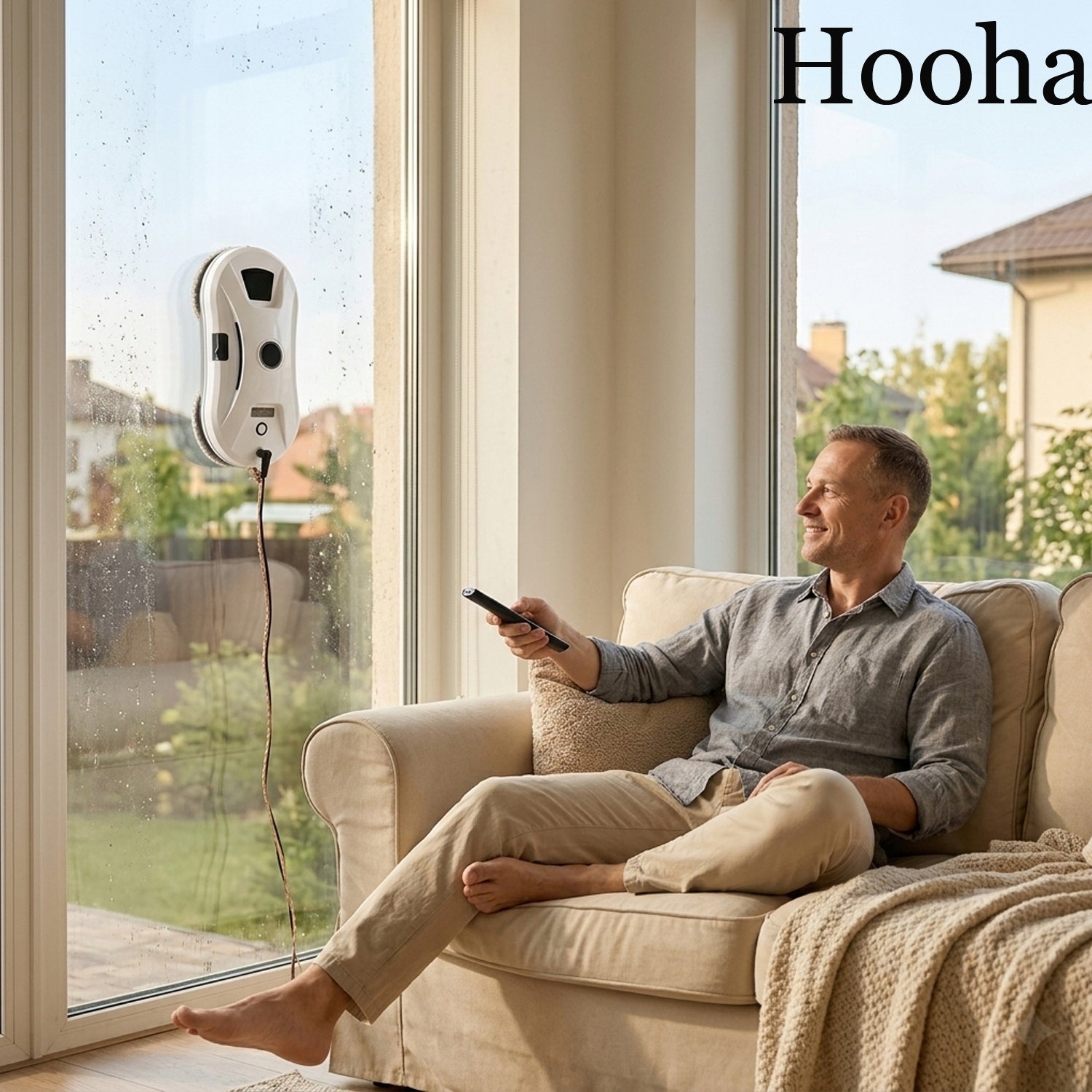 WINDOW CLEANING ROBOT AUTO-SPRAY SMART FOR ALL SMOOTH SURFACES, WINDOWS Packaging status original