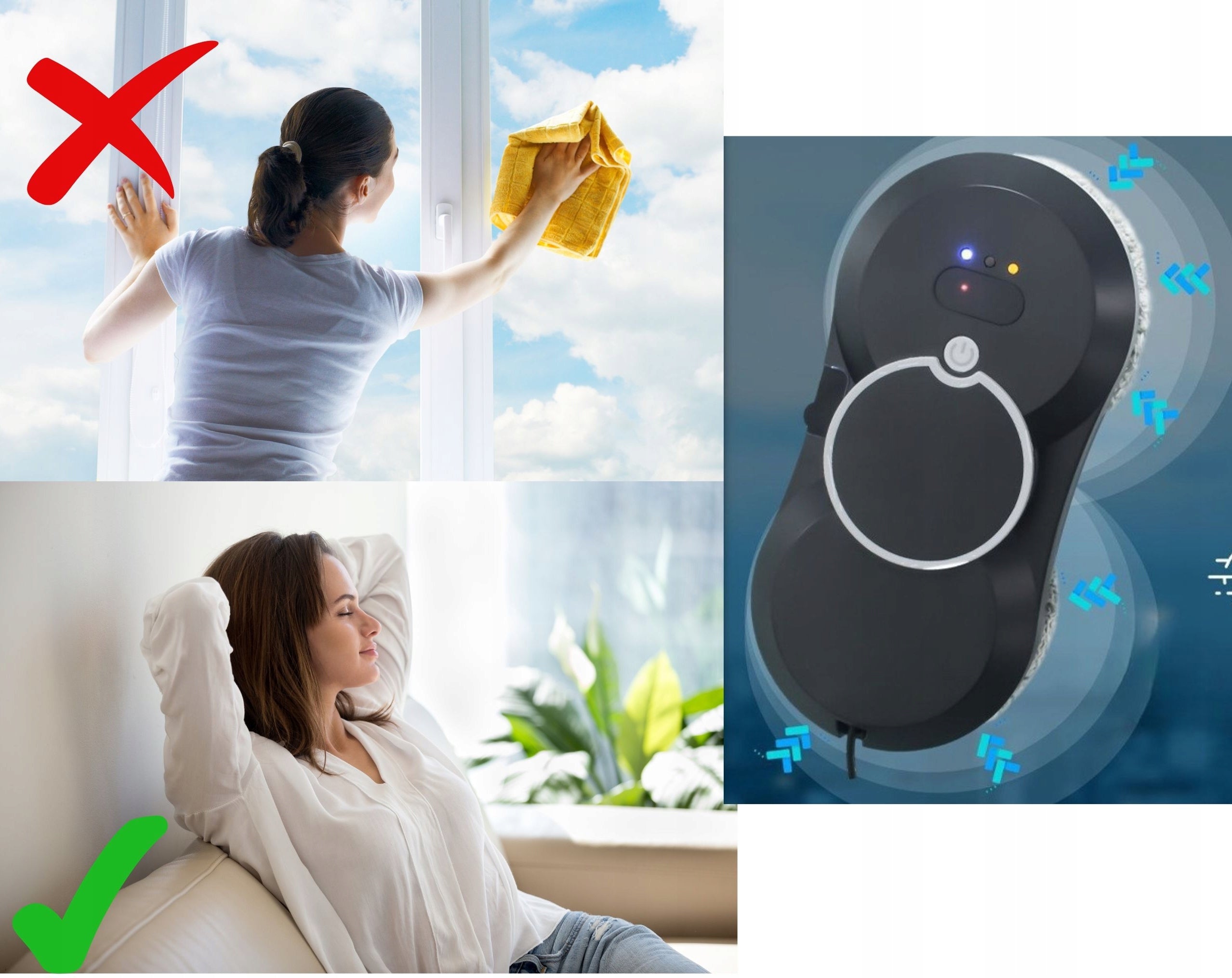 WINDOW CLEANING ROBOT AUTOMATIC CLEANING WINDOW WASHER Packaging status original
