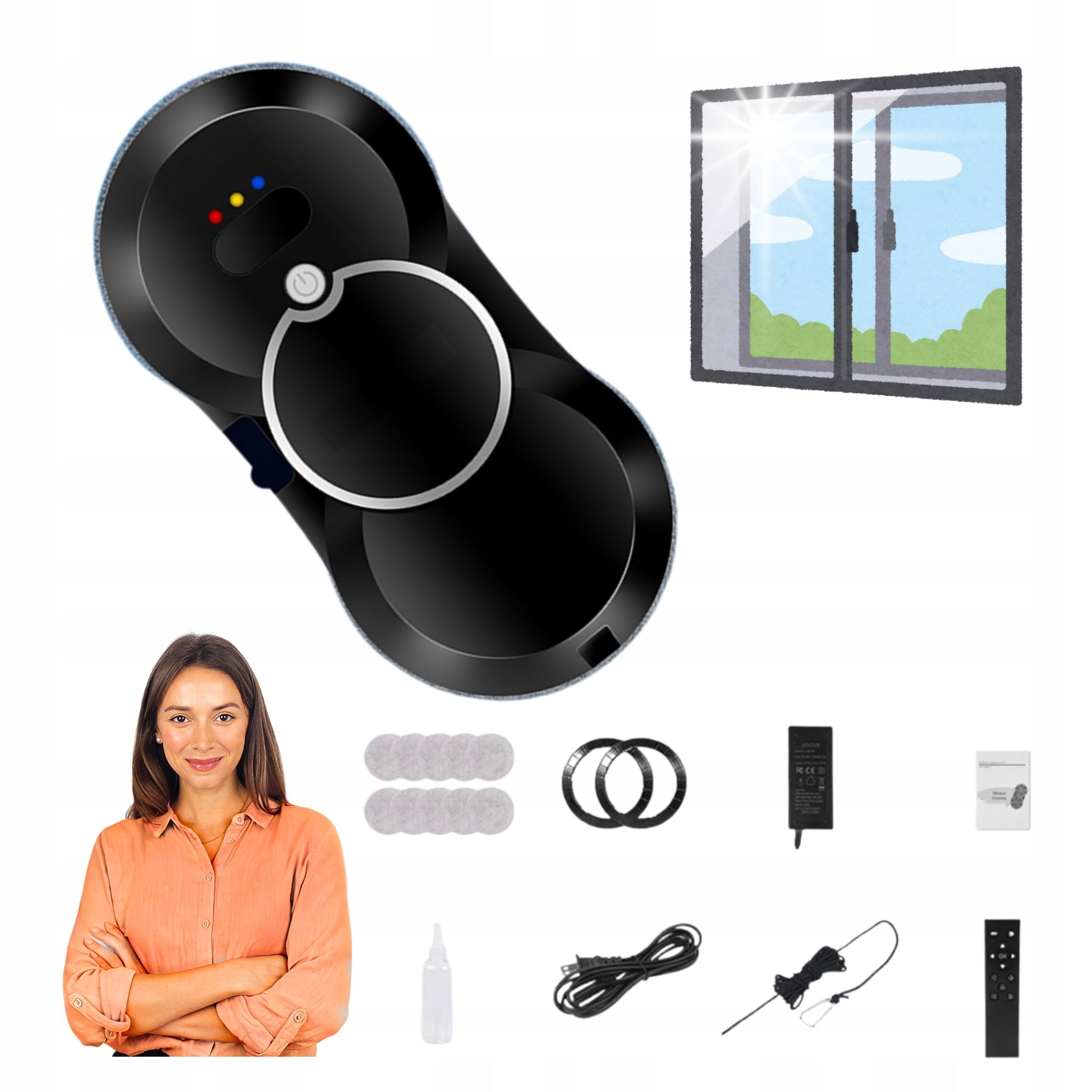 WINDOW CLEANING ROBOT AUTOMATIC CLEANING WINDOW WASHER