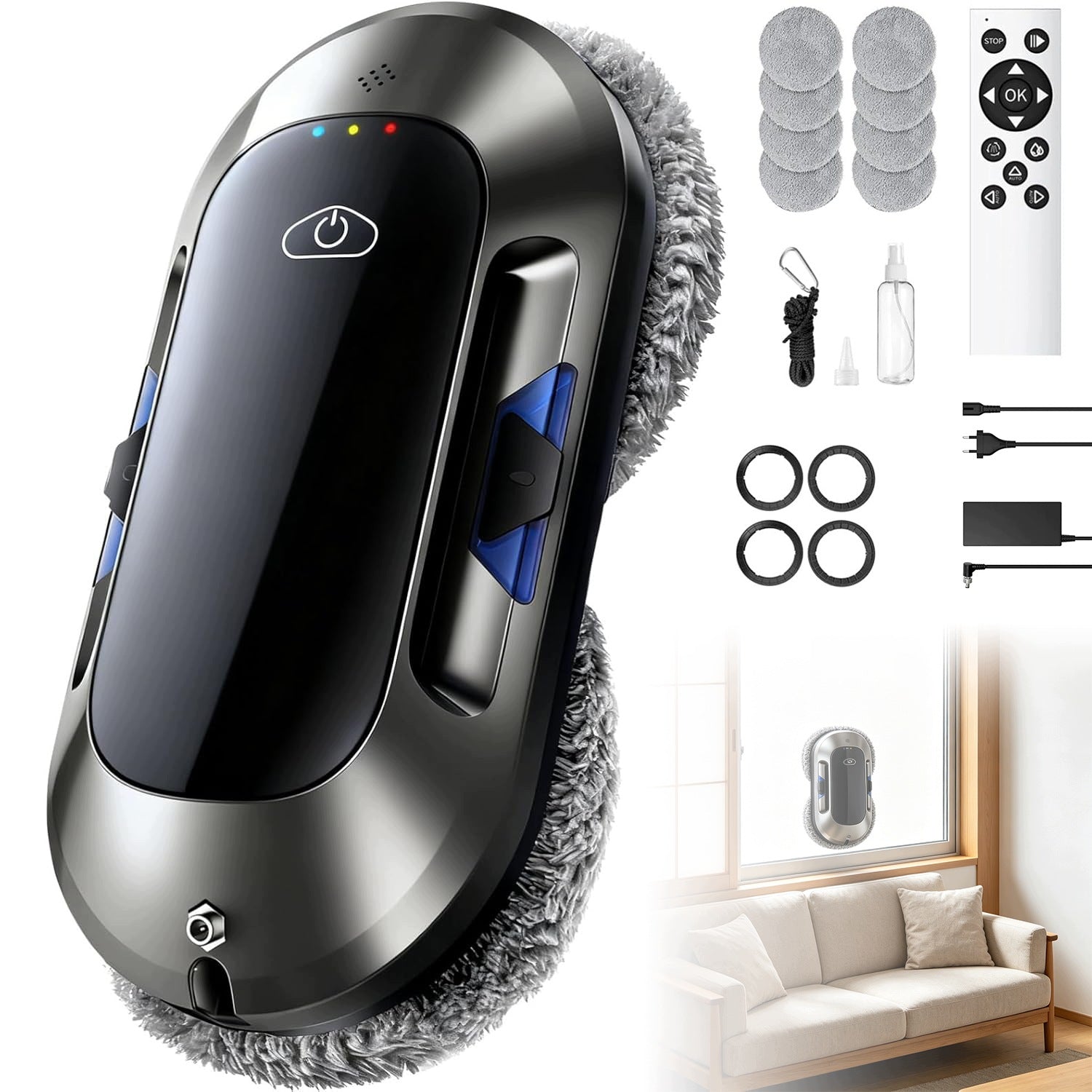 WINDOW CLEANING ROBOT DOUBLE NOZZLE INTELLIGENT PATH PLANNING