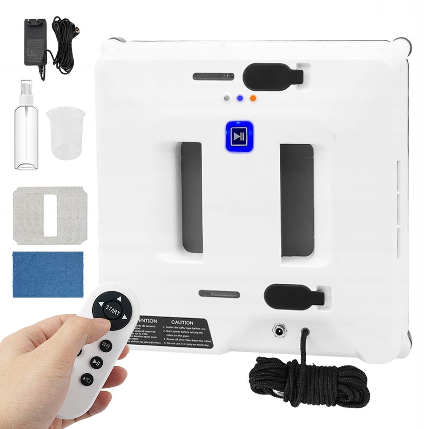WINDOW CLEANING ROBOT INTELLIGENT AUTO WATER SPRAY 3MODES EDGE SENSOR