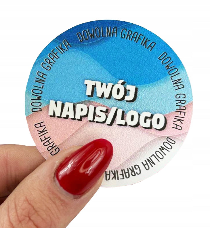 WINDOW LABEL STICKERS WITH LOGO ADHESIVE ADVERTISING RECTANGLE 4x3CM 66PCS Manufacturer code AD-PR-4X3-66