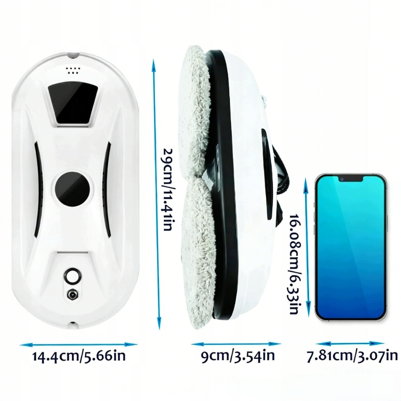 WINDOW ROBOT MIRROR WINDOW CLEANER Smart Window Washer SET Brand Chovery