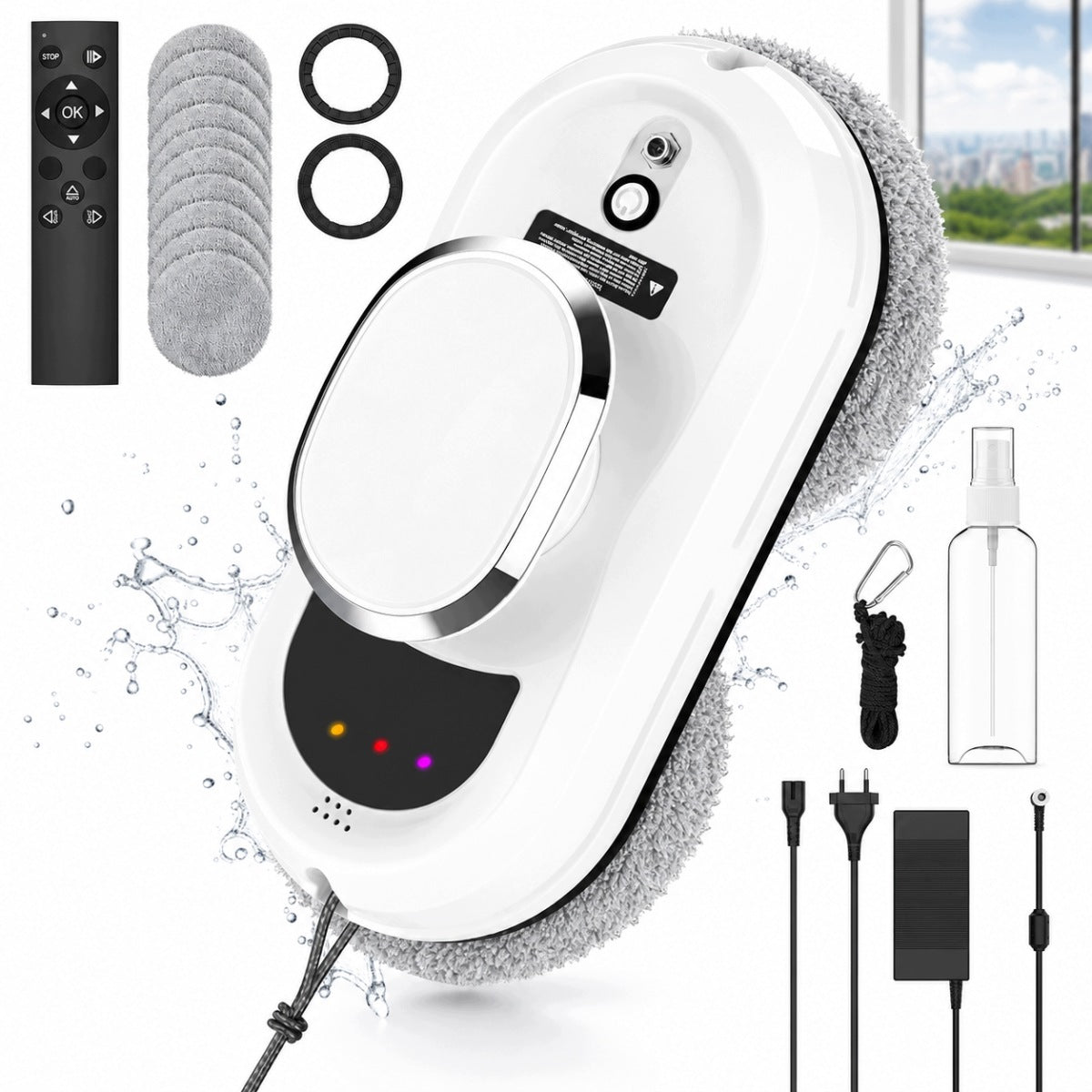 WINDOW ROBOT MIRROR WINDOW CLEANER Smart Window Washer SET