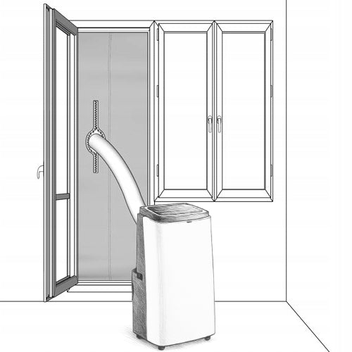 WINDOW SEAL FOR PORTABLE AIR CONDITIONER SLEEVE PIPE WINDOW BALCONY 208cm Type not specified