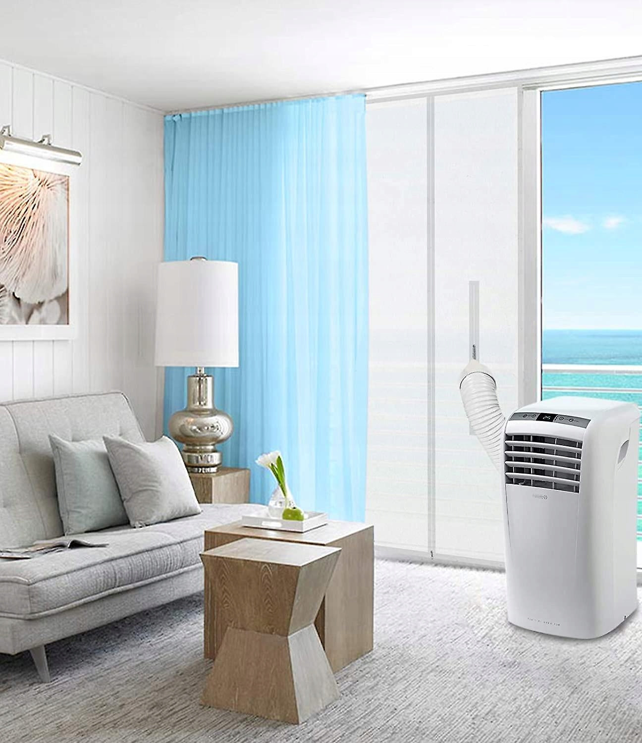 WINDOW SEAL for portable air conditioner for BALCONY DOOR 210x90cm Dominant color white