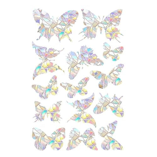 WINDOW STICKERS BUTTERFLIES RAINBOW SUN CATCHER PVC 28 PCS GIFT Brand no brand