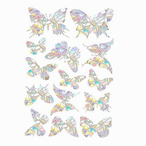 WINDOW STICKERS BUTTERFLIES RAINBOW SUN CATCHER PVC 28 PCS GIFT