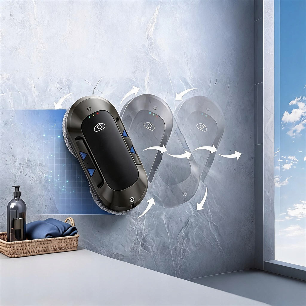 WINDOW WASHER ROBOT BLACK 6000PA AUTOMATIC SPRAY 2 NOZZLES Brand no brand