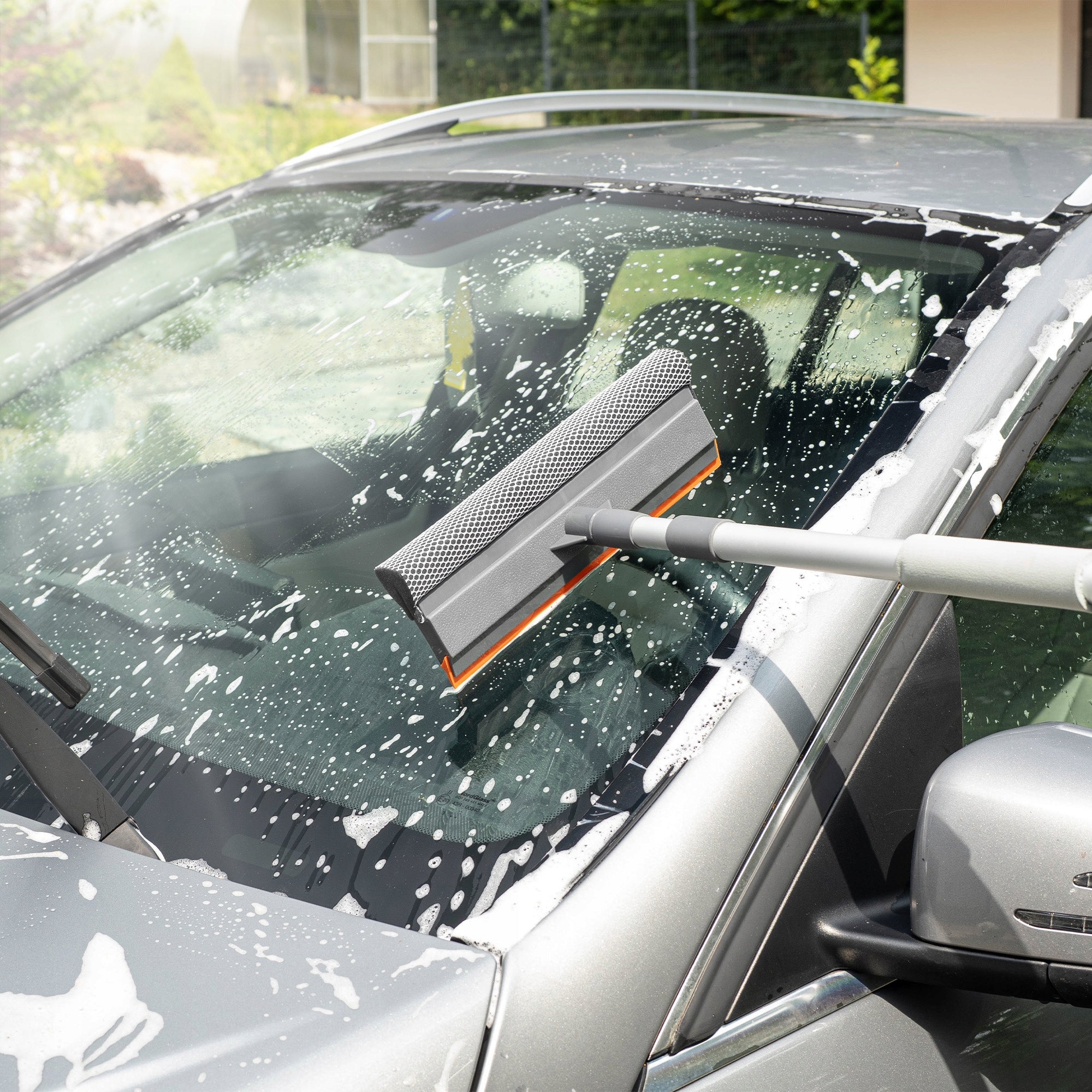 WINDOW WASHER WATER SQUEEGEE TELESCOPIC WINDOW MIRRORS WITH SPONGE LONG 77-126cm Packaging status original